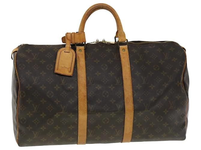 Louis Vuitton Keepall 50 Brown Cloth  ref.653767
