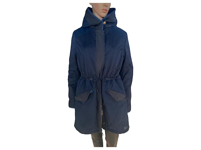 Scotch and Soda Coats, Outerwear Blue Wool  ref.654259