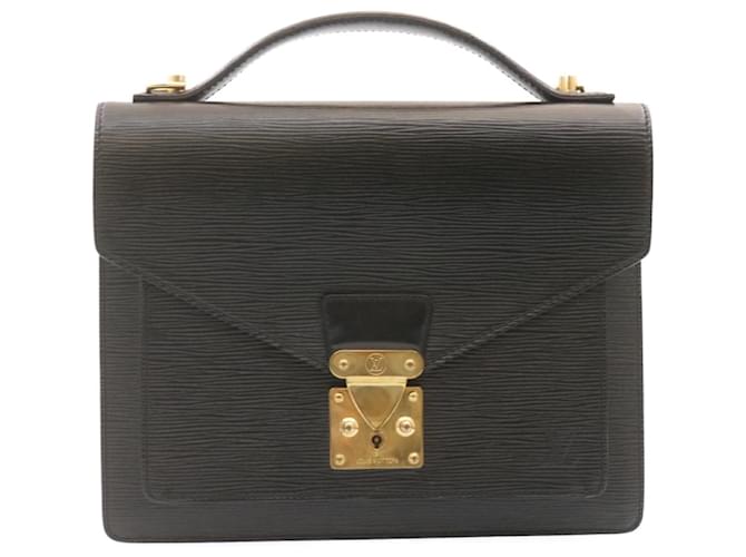 Louis Vuitton Monceau Cuir Noir  ref.654301