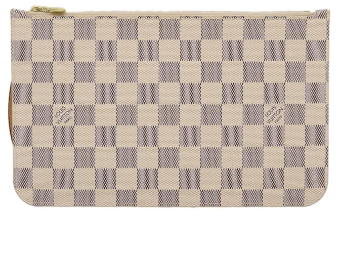 Louis Vuitton Neverfull pouch White Cloth  ref.654305