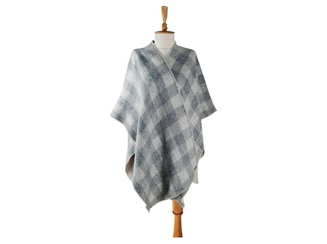Woolrich Kaschmir-Poncho Grau