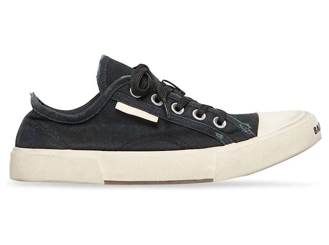 Balenciaga - Sneaker Paris Low Top Black Cotton  ref.654758