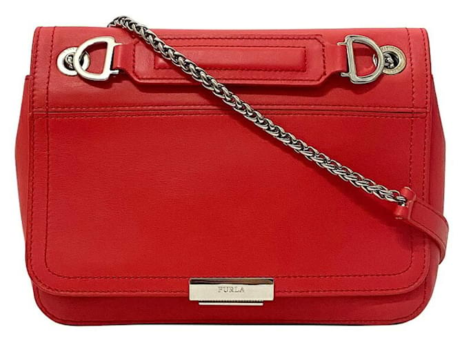 Furla Red Leather  ref.654896