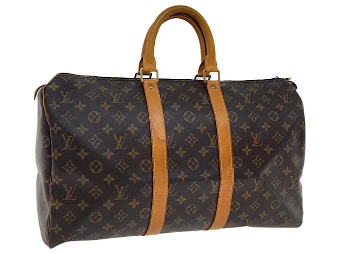 Louis Vuitton Keepall 45 Brown Cloth  ref.655071