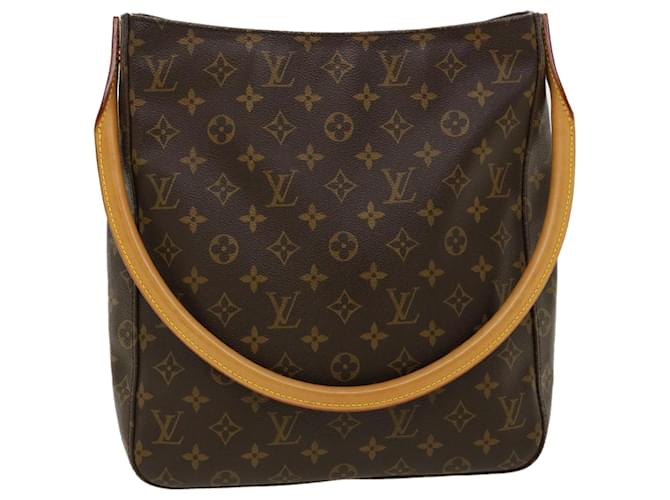 Looping Bolso de hombro GM con monograma y lazo de LOUIS VUITTON M51145 LV Auth ro404 Lienzo  ref.655169