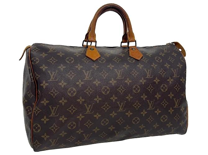Louis Vuitton Monogram Speedy 40 Hand Bag M41522 LV Auth th2938 Cloth  ref.655224