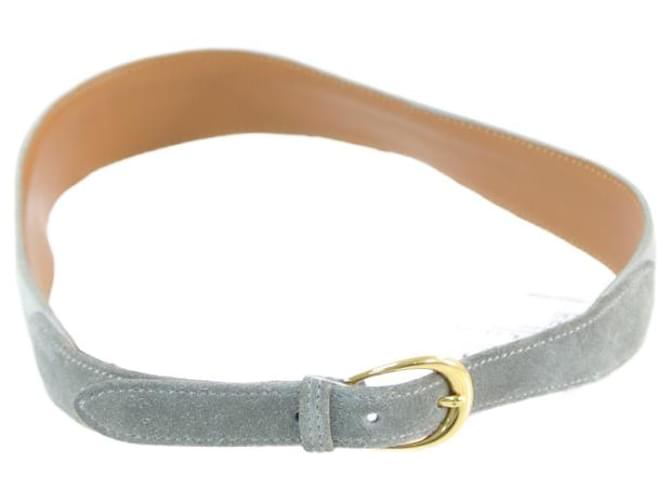 Hermès S belt Grey Leather  ref.655313