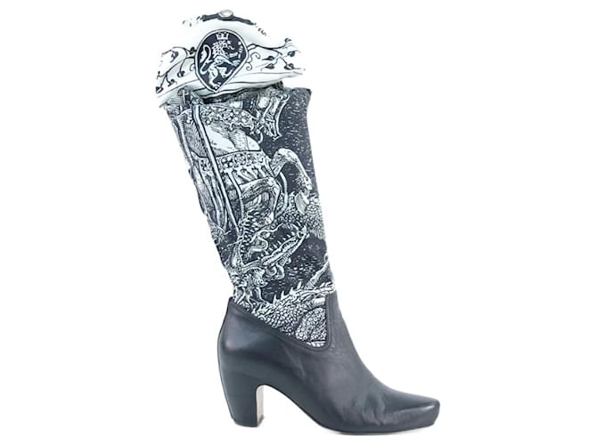 Lanvin boots 39 White Leather  ref.655619