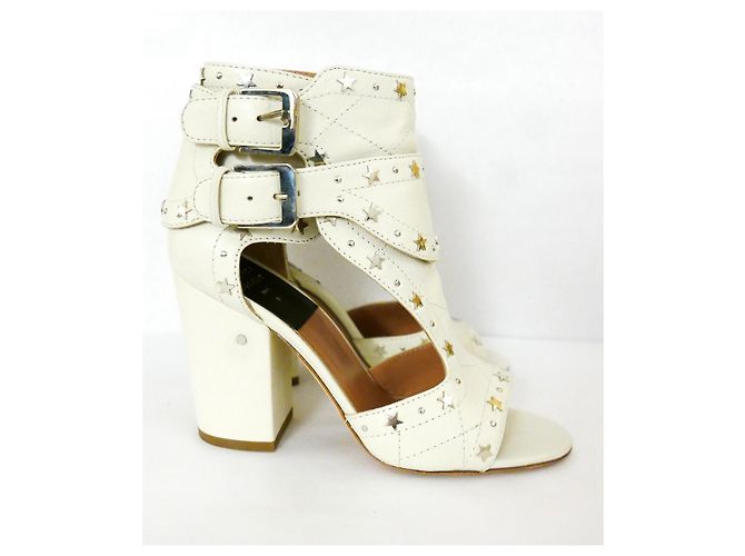 Laurence Dacade White Star Stud Rush 90 botas Branco