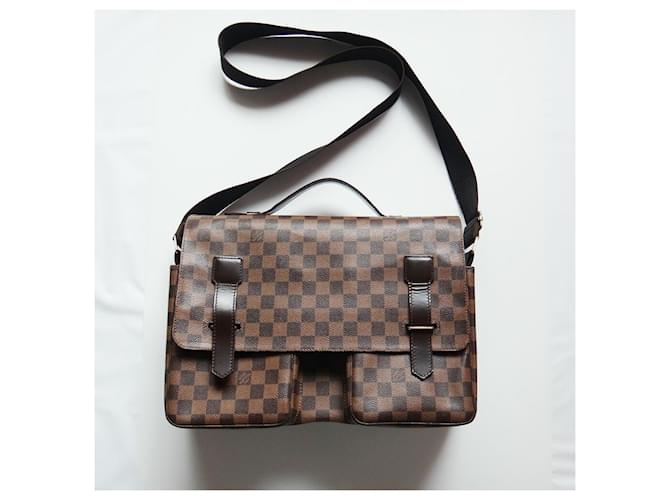 *LV Louis Vuitton Damier Broadway Shoulder Bag Leather  ref.655819
