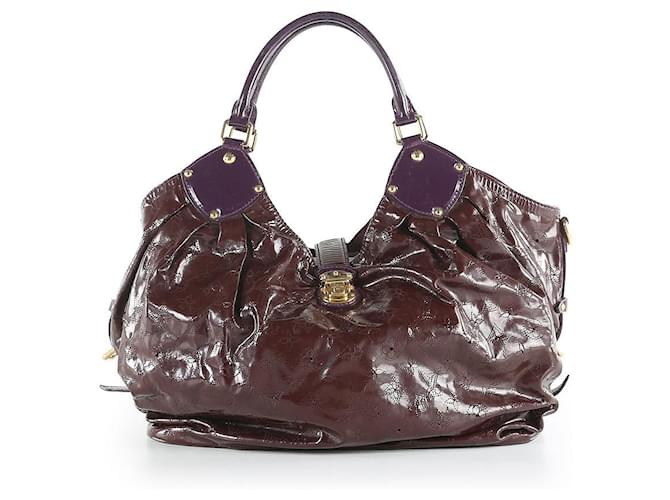 Bolso Mahina de charol morado Sangria de Louis Vuitton Púrpura Cuero  ref.655893
