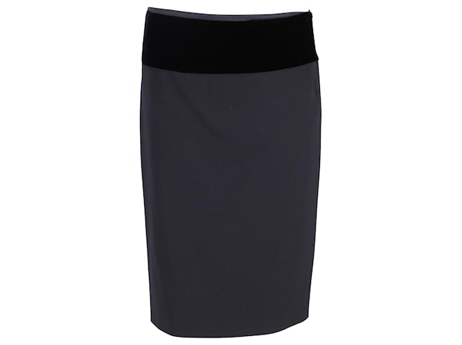 Ralph Lauren Pencil Skirt in Black Polyester   ref.655900