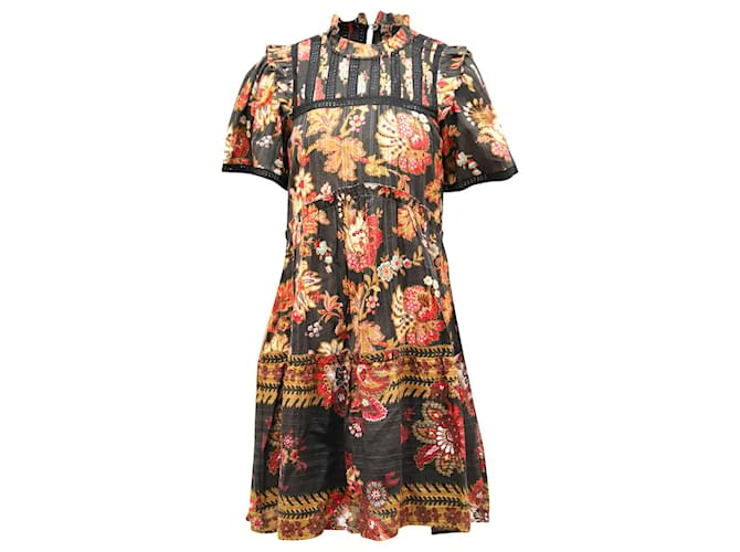 Sea New York Pascale Short Tunic Dress in  Multicolor Cotton Python print  ref.655946