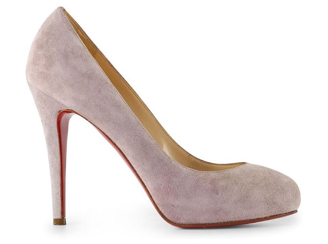 Christian Louboutin Lilac Suede Kate Pumps Pink  ref.656181