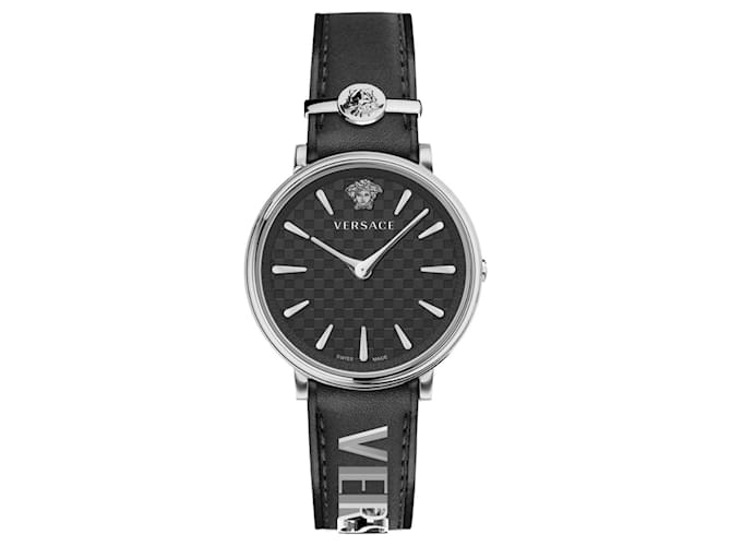 Relógio Versace V-Circle Strap Metálico  ref.656220