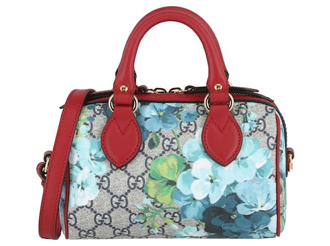 Mini sac à bandoulière fleuri Gucci GG Supreme Multicolore  ref.656257