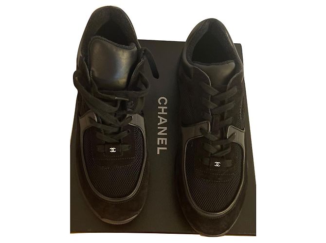 Cambon Sneakers Chanel classiche nere Nero