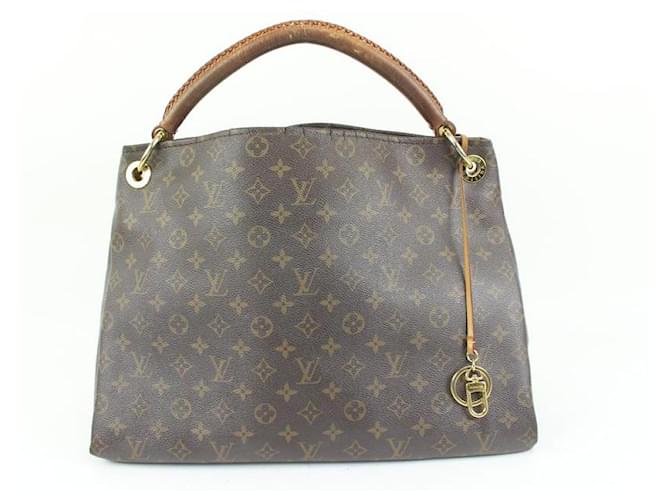 Louis Vuitton Monogram Artsy MM Hobo Bag mit geflochtenem Griff Leder  ref.656518