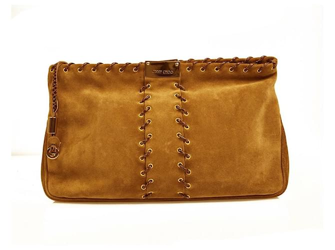 Brown Snakeskin Handbag, Unique Gold Metal Hardware