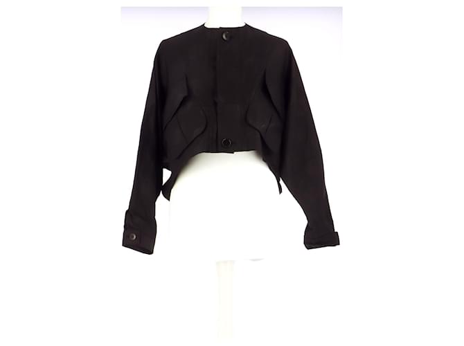 Yohji Yamamoto Vest / Blazer Black Cotton  ref.656764