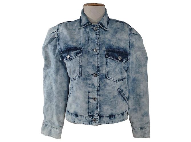 Isabel Marant Etoile Iolinea Denim Jacket Blue