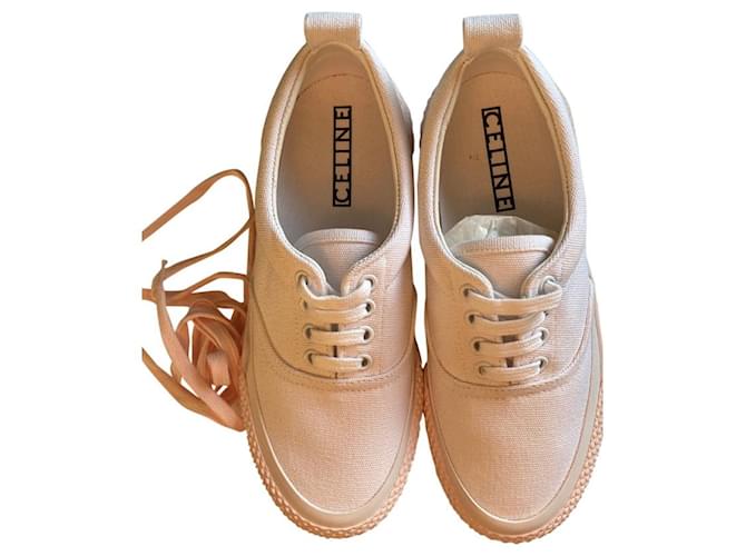 Céline Sneakers White Cloth  ref.656916