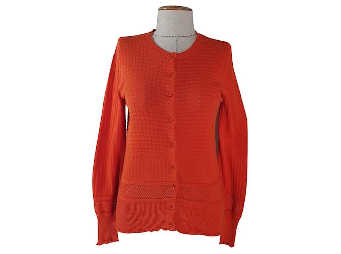 Tommy Hilfiger Knitwear Orange Cotton  ref.657069