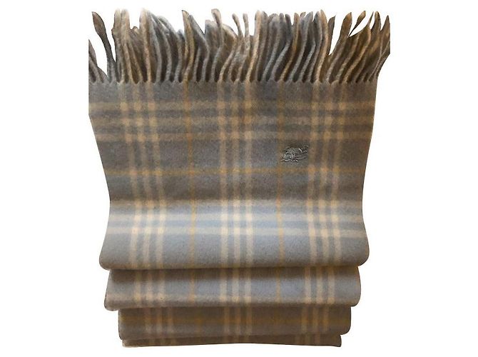 Burberry sciarpe Blu chiaro Lana