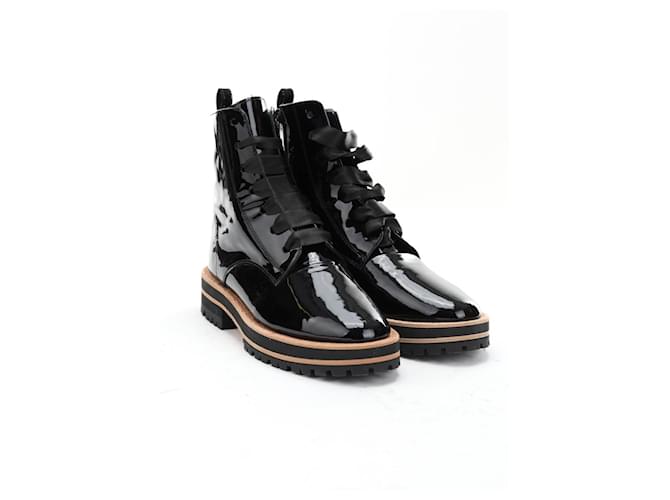 Repetto Boots Black Patent leather  ref.657117