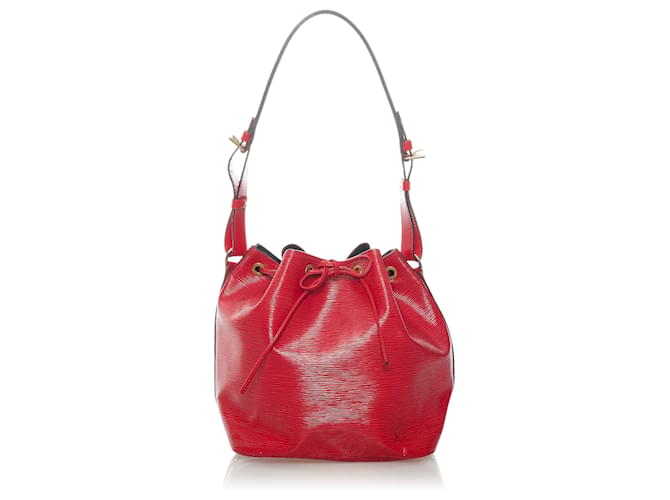 Louis Vuitton Red Epi Petit Noe Leather  ref.657158