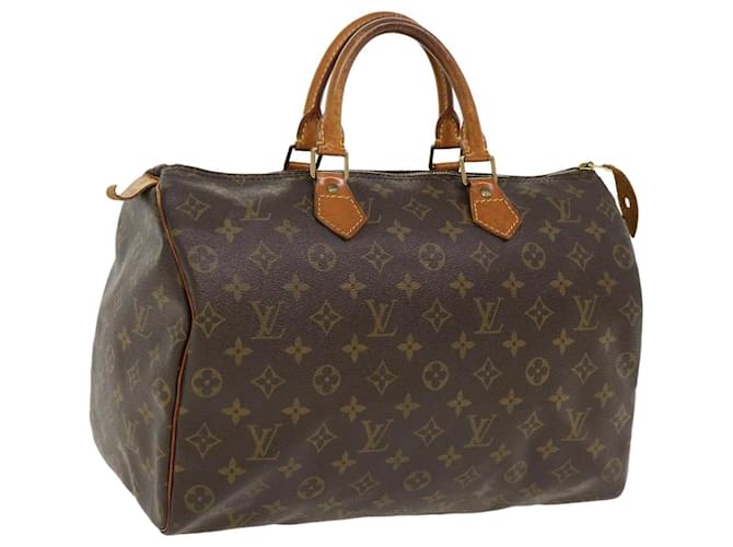 Louis Vuitton Monogram Speedy 35 Hand Bag M41524 LV Auth pt4703 Cloth  ref.657604