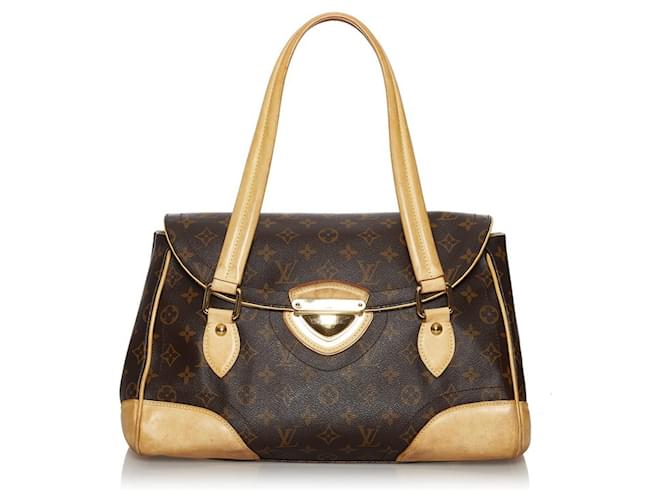 Louis Vuitton Beverly Braun Leinwand  ref.657677