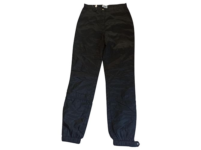 Calça Moschino Cheap And Chic Preta Acolchoada Impermeável Preto