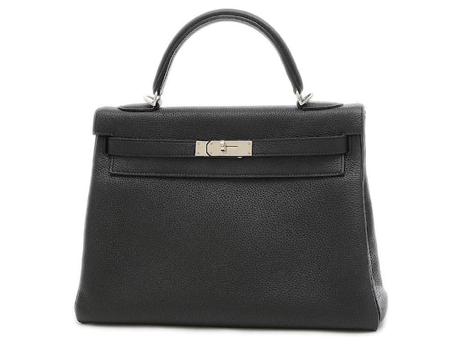 Hermès hermes kelly Black Leather  ref.657865