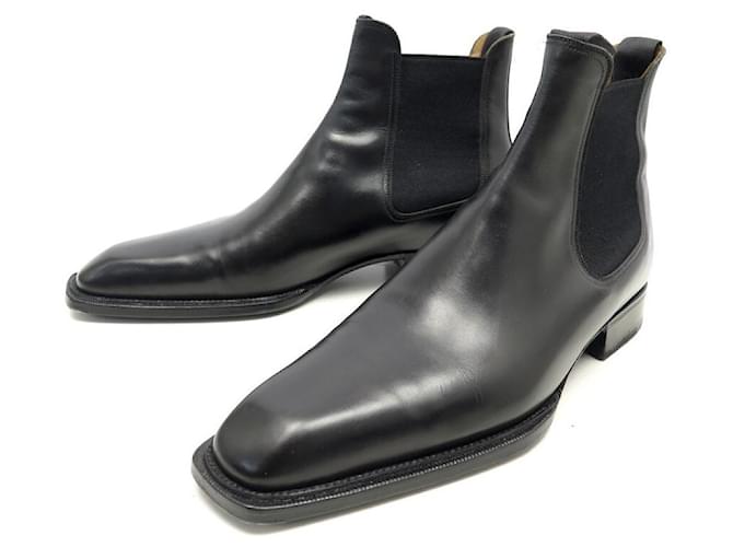 NEW JM WESTON BOOTS BEAUBOURG SHOES 631 cuir 8D 42 Shoe trees Black Leather  ref.657924