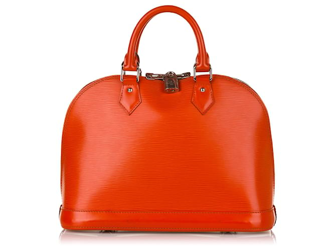 Louis Vuitton Orange Epi Alma Leather  ref.658212