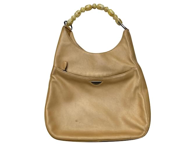 Christian Dior Sublime Dior bag Malice model in leather Beige Plastic  ref.658335
