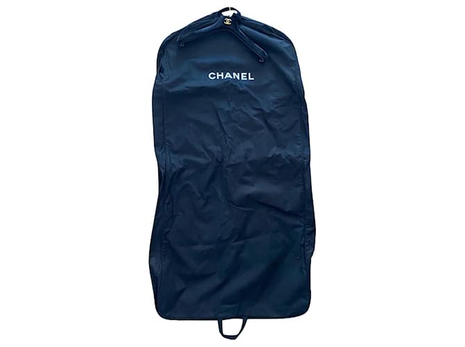 Chanel Bolsa de viaje Negro Algodón  ref.658419