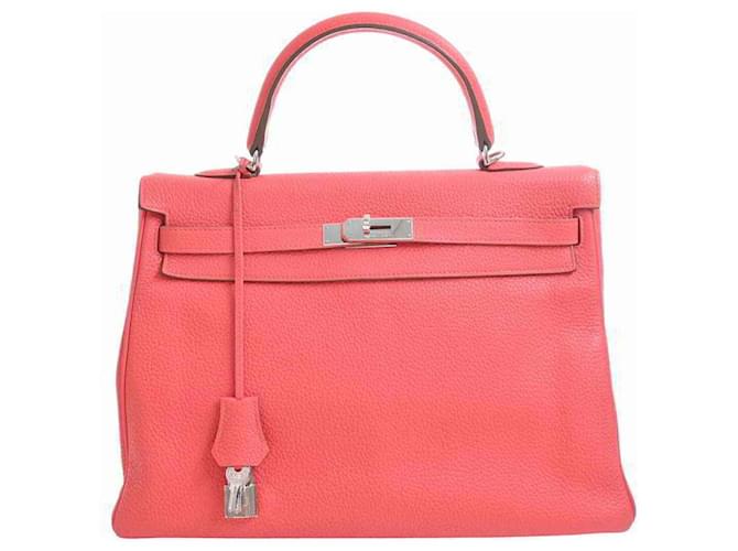 Hermès hermes kelly Pink Leather  ref.658830