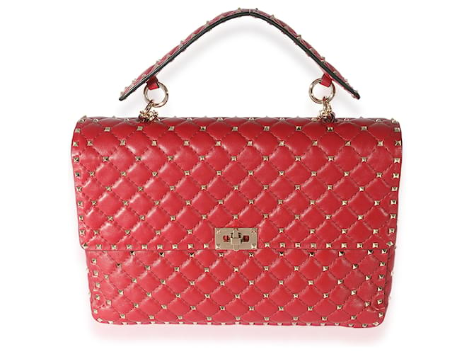 Valentino rockstud store bag red