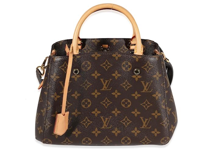 Louis Vuitton Montaigne Handbag Monogram Canvas BB Brown