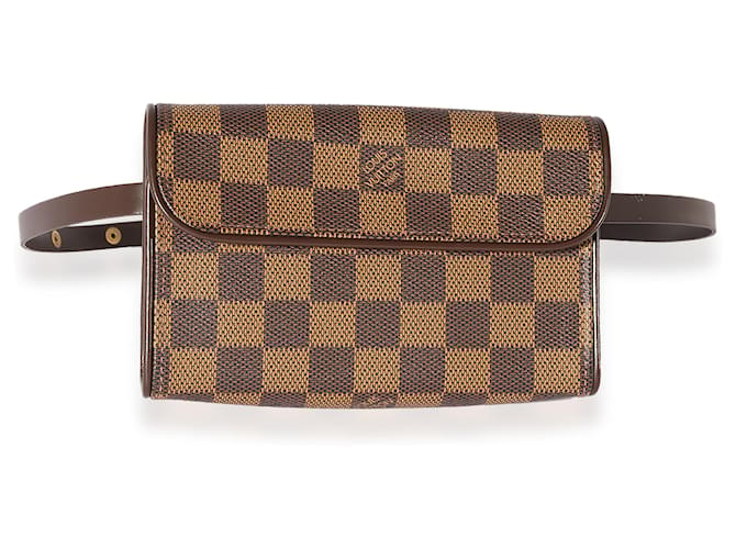 Louis Vuitton Damier Ebene Florentine Pochette Marron  ref.659476