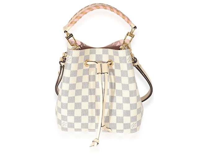 Louis Vuitton Damier Azur Noé - White Bucket Bags, Handbags