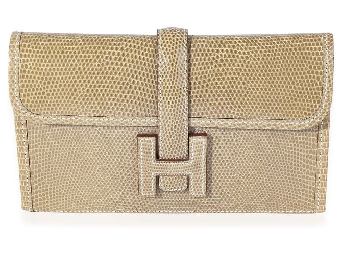 Hermès Hermes Ficelle Lizard Mini Jige D'oro