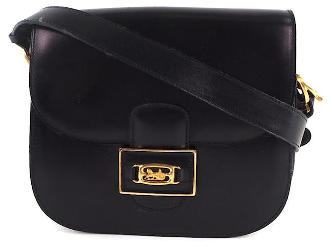 Céline Black Leather  ref.659636