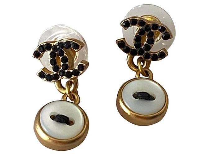 Chanel Earrings Métal Doré  ref.659697