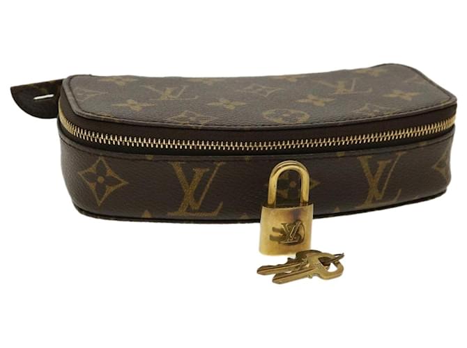 LOUIS VUITTON Monogram Poche Monte Carlo Jewelry Box M47352 LV Auth 31562a  Cloth ref.659768 - Joli Closet