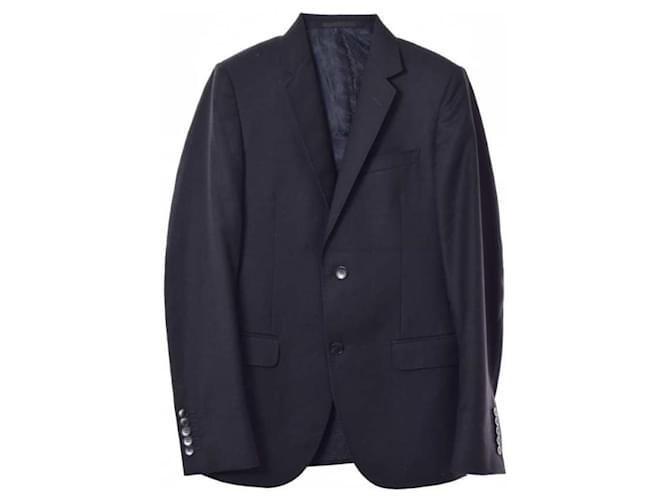 *GUCCI Wool 2B tailored jacket 46 black Gucci  ref.659933