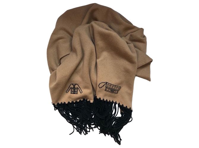 Chanel sciarpe Beige Cachemire
