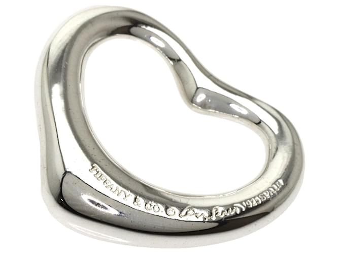 Tiffany & Co Open Heart Silvery Silver  ref.660058